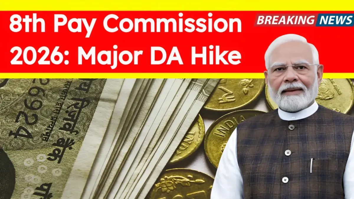 8th Pay Commission 2026 Buzz: Massive DA Hike Likely for Central Government Employees and Pensioners from January
